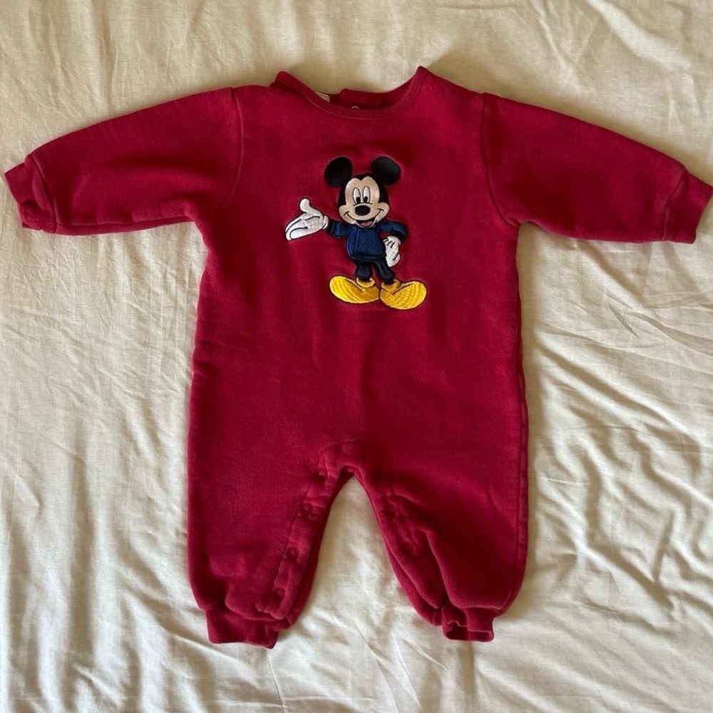 Vintage Mickey Mouse Romper Bodysuit